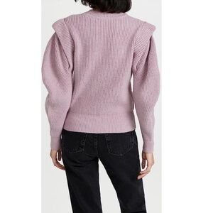 ASTR the Label Romina Sweater in Dusty Pink Orchid Balloon Sleeve Drop Shoulder